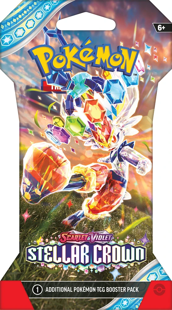 Pokemon Trading Card Game: Scarlet and Violet Stellar Crown Sleeved Booster Pack (Styles May Vary
