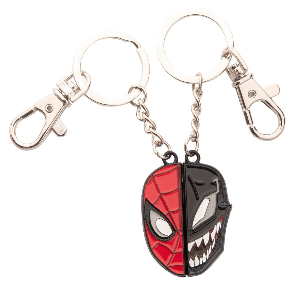 Marvel Spiderman and Venom Best Friend Magnetic Keychain Set GameStop Exclusive