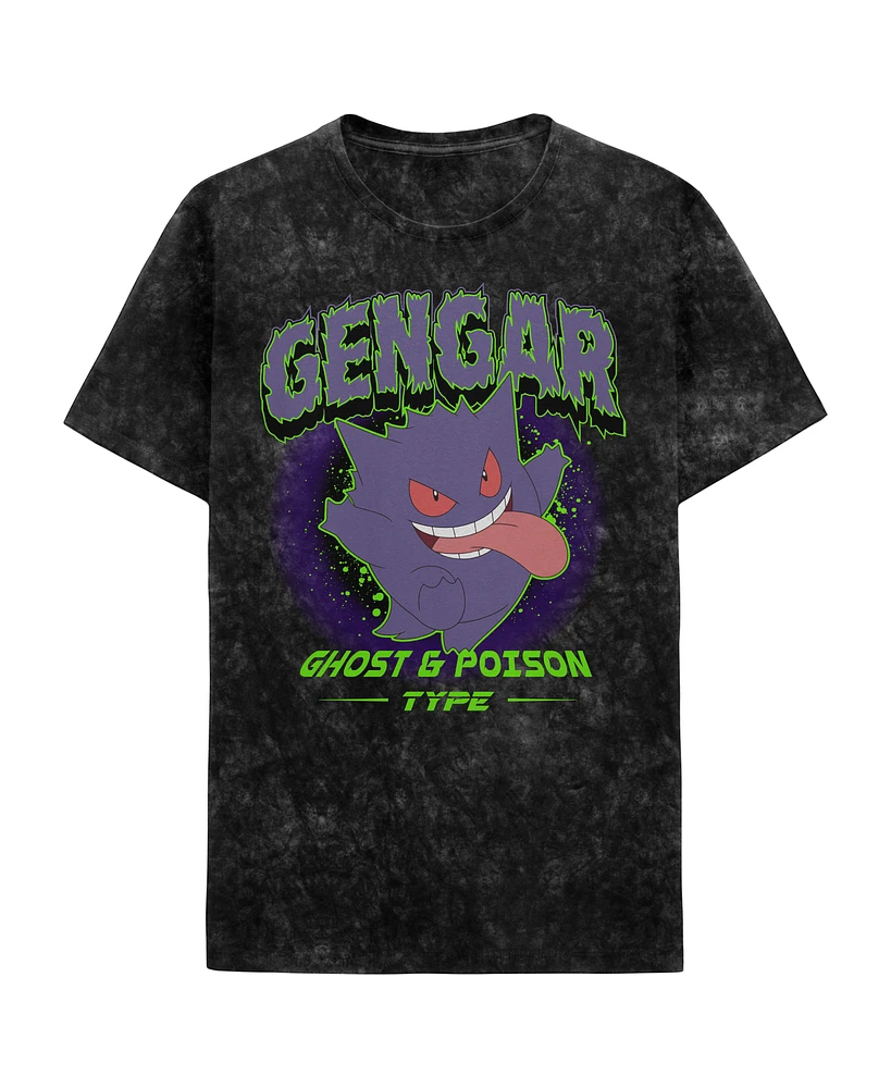 Pokemon Gengar Black Wash Unisex T-Shirt GameStop Exclusive