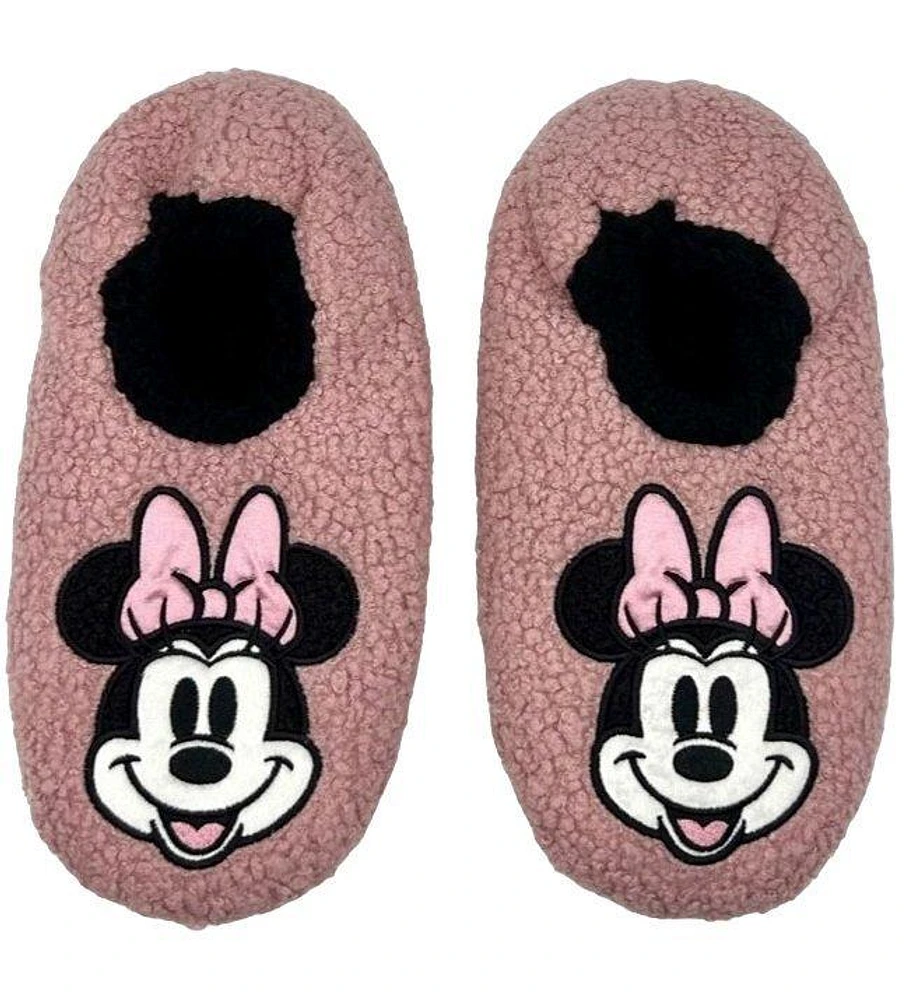 Fuzzy Babba Disney Minnie Mouse Figural Slipper Socks