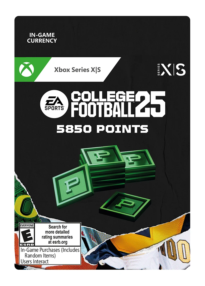 College Football 25 Point Currency - Xbox Series X/S 5,850