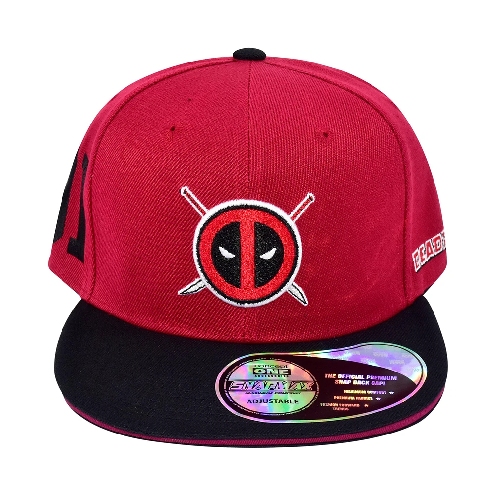 Marvel Deadpool - Deadpool (Suit 91) Flat Brim Snap Back Hat