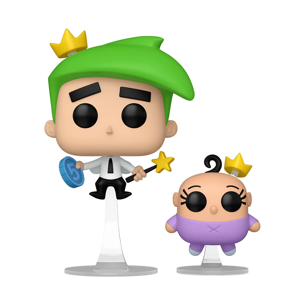 Funko POP! and Buddy: Fairly OddParents Cosmo and Poof 4.9 and 2.4-in Vinyl Figure Set