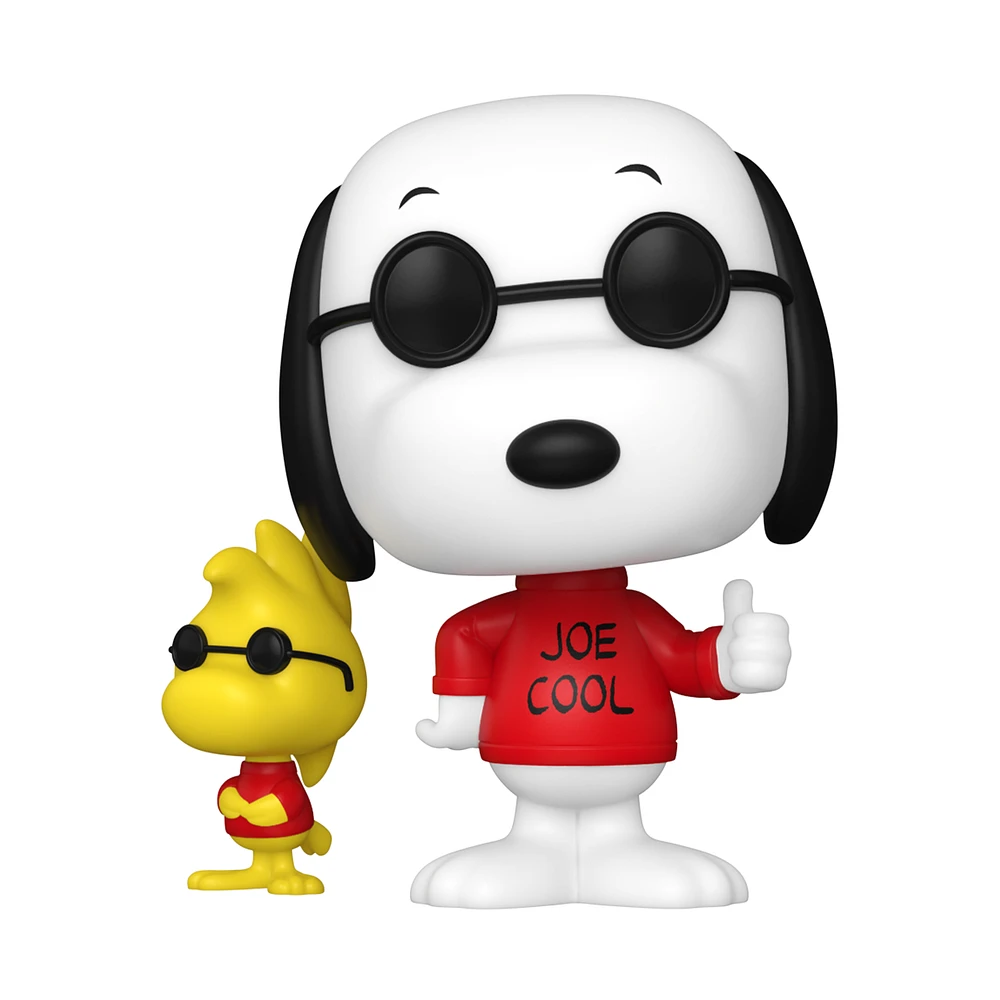 Funko POP! and Buddy: Peanuts Joe Cool (with Woodstock) 3.15-in Vinyl Figure