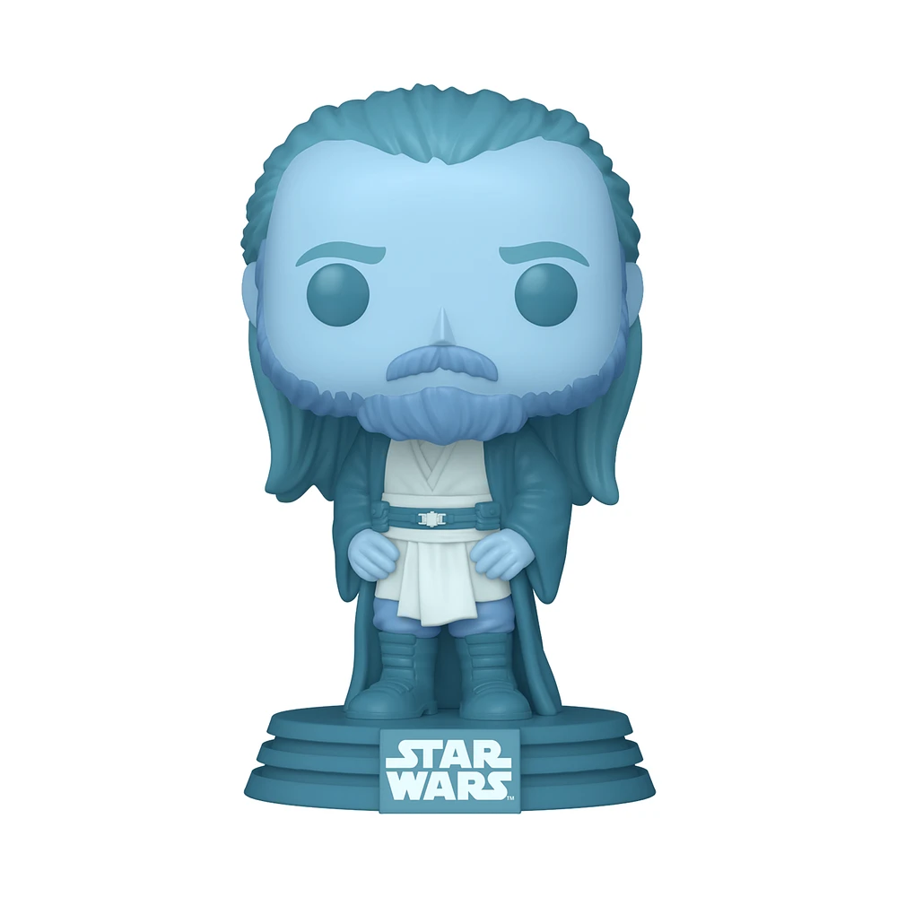 Funko POP! Star Wars: Qui-Gon Jinn (Force Ghost) 4.5-in Vinyl Bobblehead Figure GameStop Exclusive