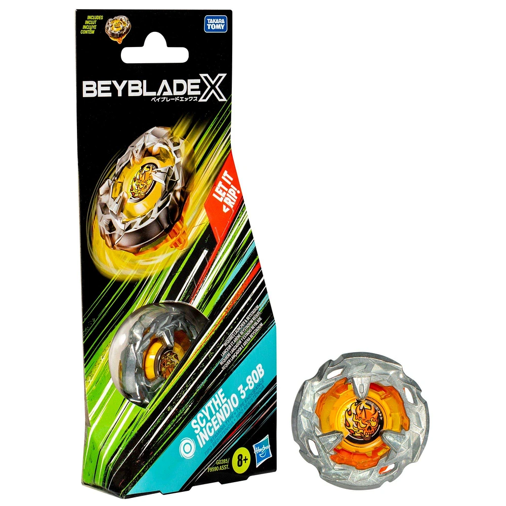 Hasbro Beyblade X Scythe Incendio 3-80B Booster Set