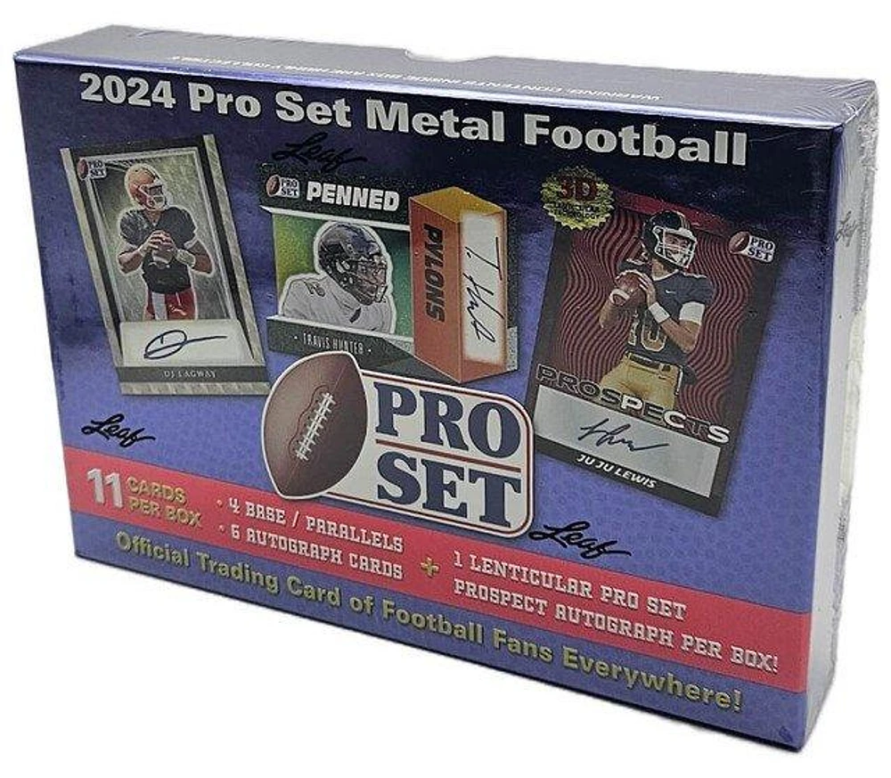 2024 Leaf Pro Set Metal NFL Football Hobby Box