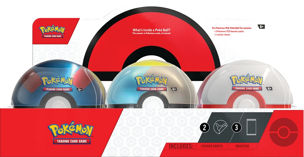 Pokemon Poke Ball Tin(2024): Trading Card Game (Styles May Vary