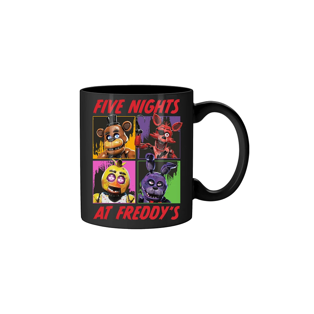 Five Nights At Freddy's Special Delivery Main Character Grid 20oz Ceramic Mug