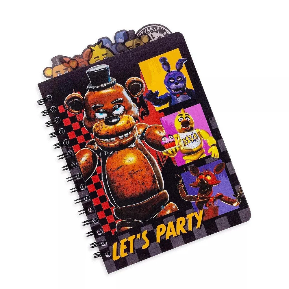 Five Nights At Freddy's Special Delivery Let's Party Grid 6.5 x 8.5 Inch Tabbed Journal