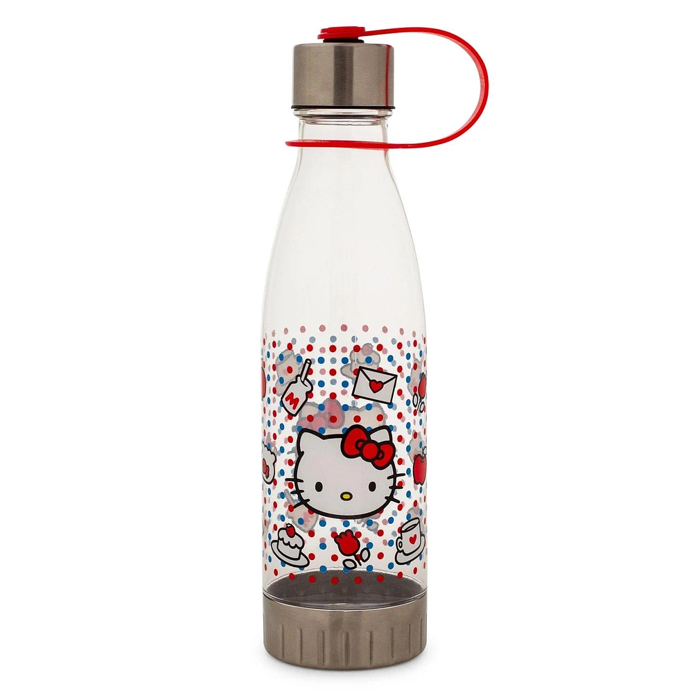 Sanrio Hello Kitty Sweet Icons and Dots 20 oz Water Bottle