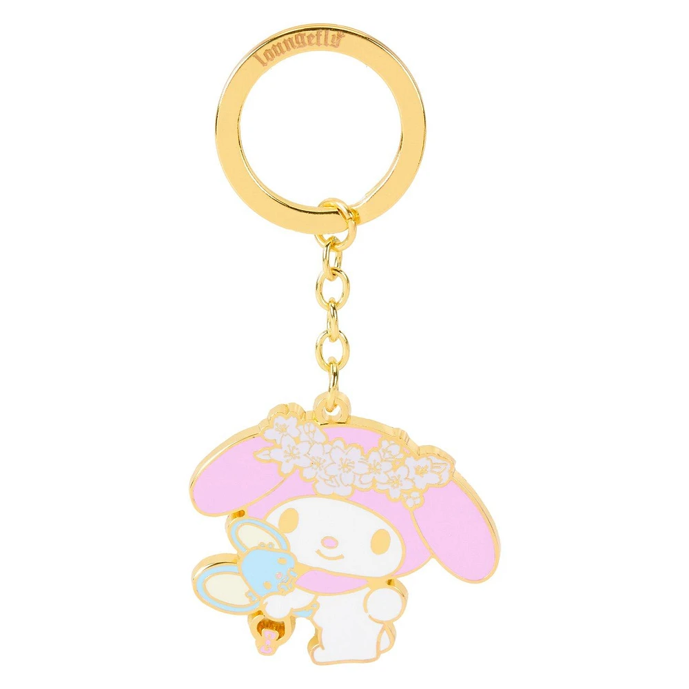 Loungefly Sanrio My Melody Flower Crown Keychain GameStop Exclusive