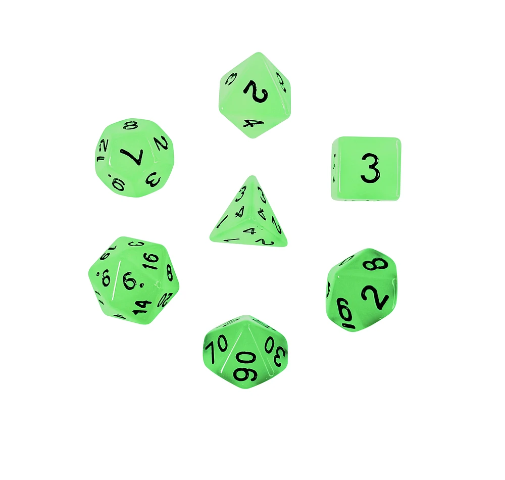 GameStop Light Blue Sharp Edge Acrylic Dice Set