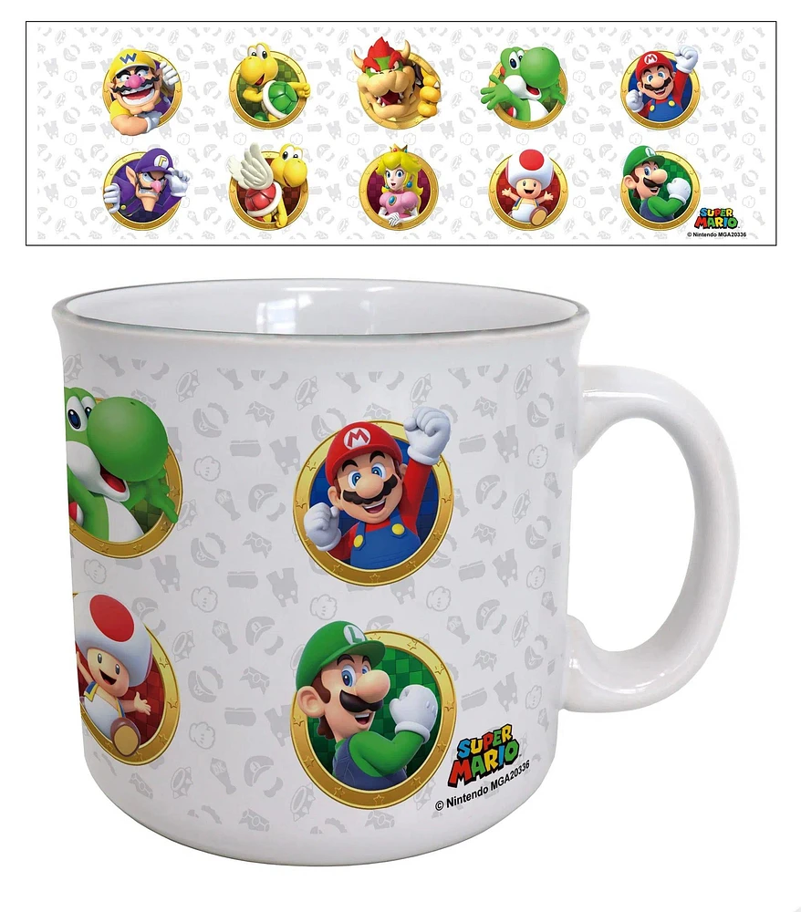 Super Mario Rivals Portrait 20oz Mug