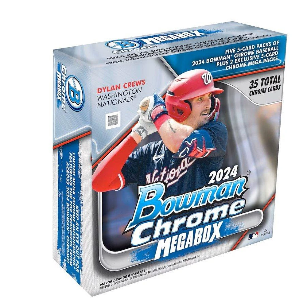 Topps 2024 MLB Bowman Chrome Baseball Trading Card Mega Box