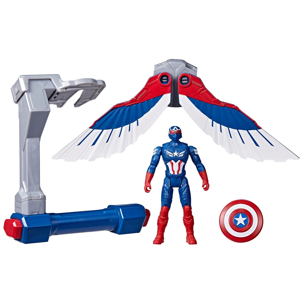 Hasbro Epic Hero Series Marvel Captain America: Brave New World Captain America Flight Control 4-in Action Figure