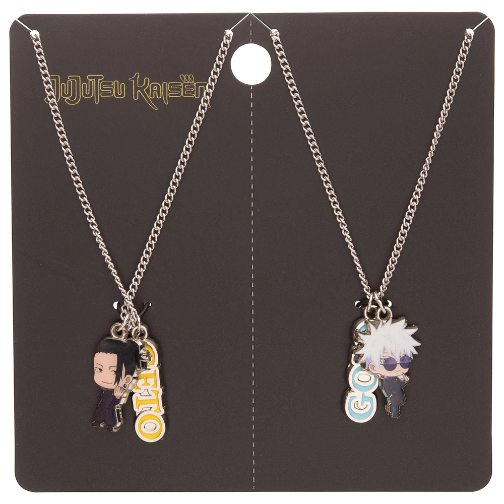 Gojo and Geto Chibi Best Friends Necklace Set - Gamestop Exclusive