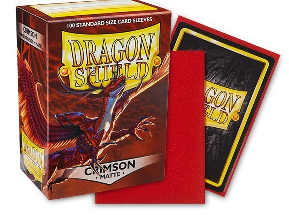Dragon Shield 100 Count Sleeves Matte Crimson