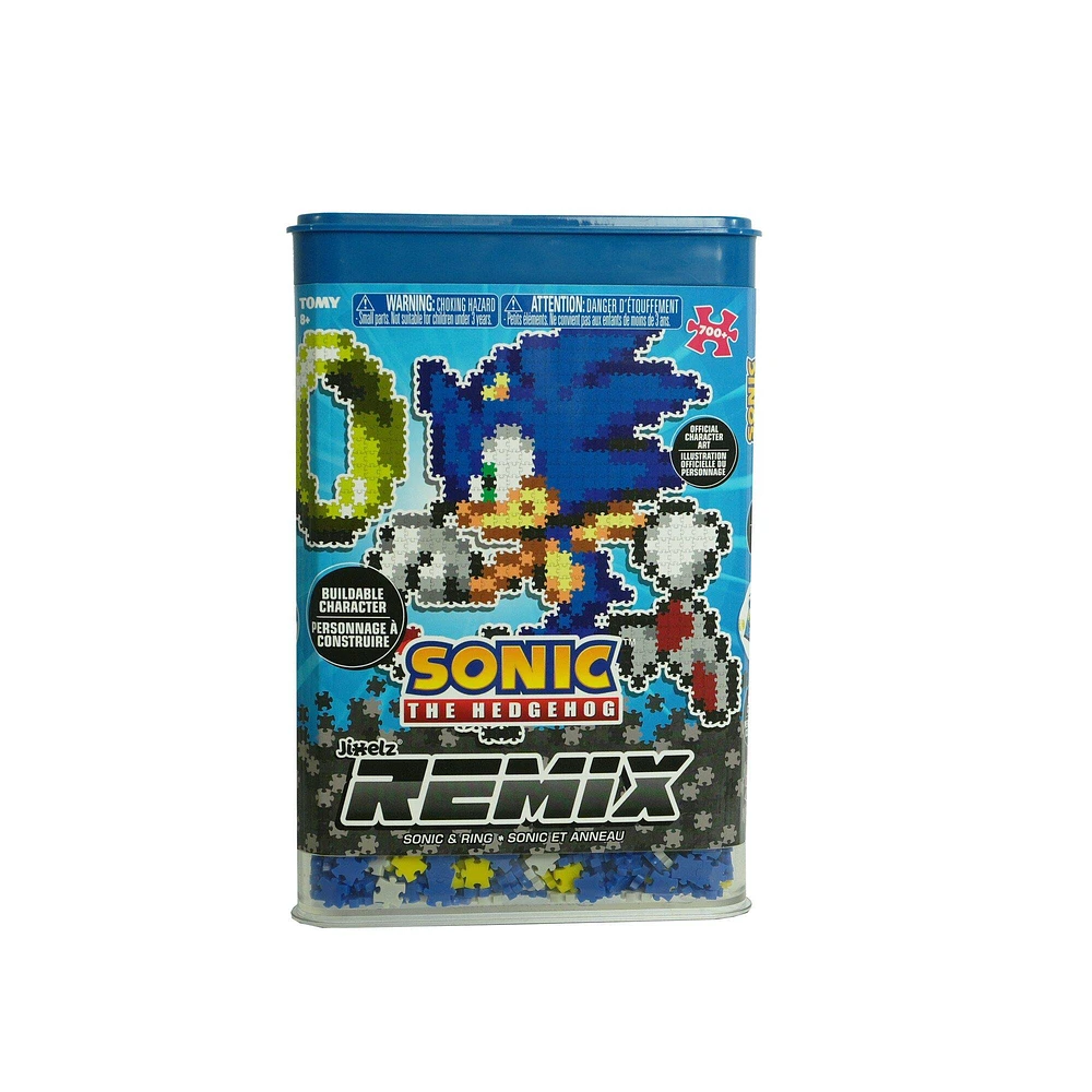 TOMY Jixelz Remix Sonic the Hedgehog - Sonic and Coin 750-piece Puzzle