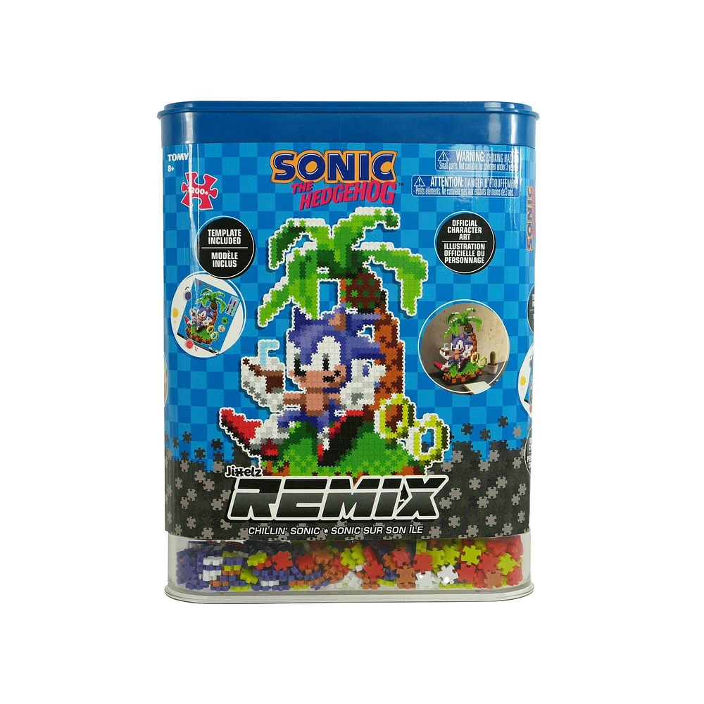 TOMY Jixelz Remix Sonic the Hedgehog - Sonic Island 1250-Piece Puzzle