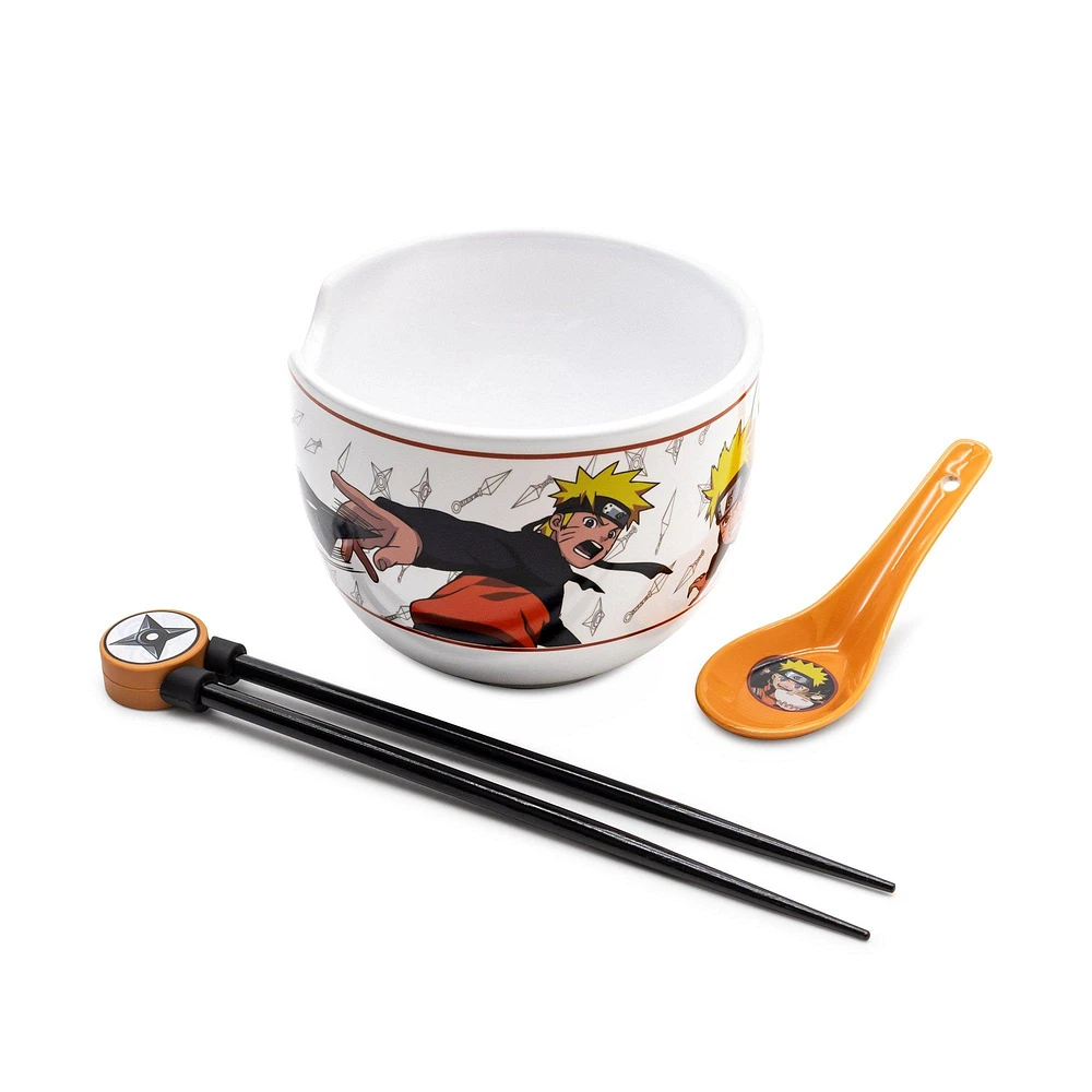 CultureFly Naruto Shippuden Ramen Bundle with 20 oz Bowl, Spoon