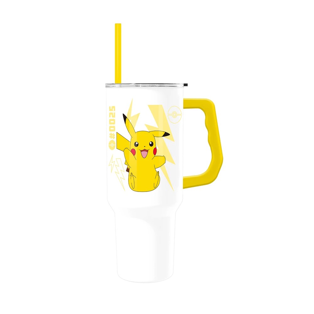 Pokemon Pikachu 40oz Stainless Steel Tumbler with Handle