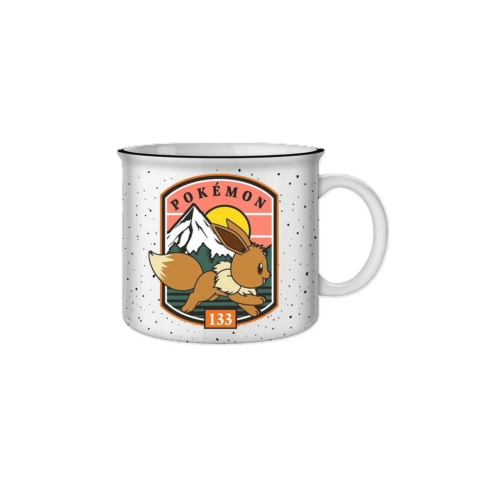 Pokemon Eevee Badge 20oz Ceramic Camper Mug