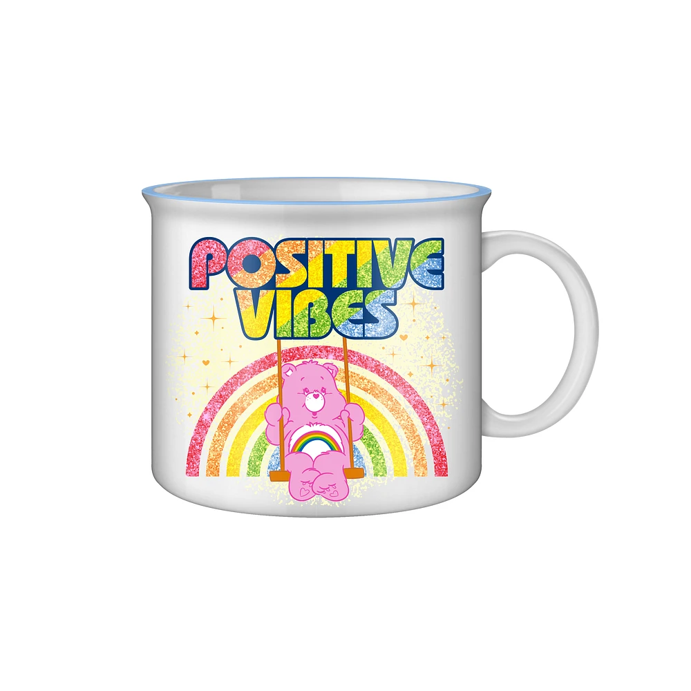 Care Bears Positive Vibes Glitter 20oz Ceramic Camper Mug