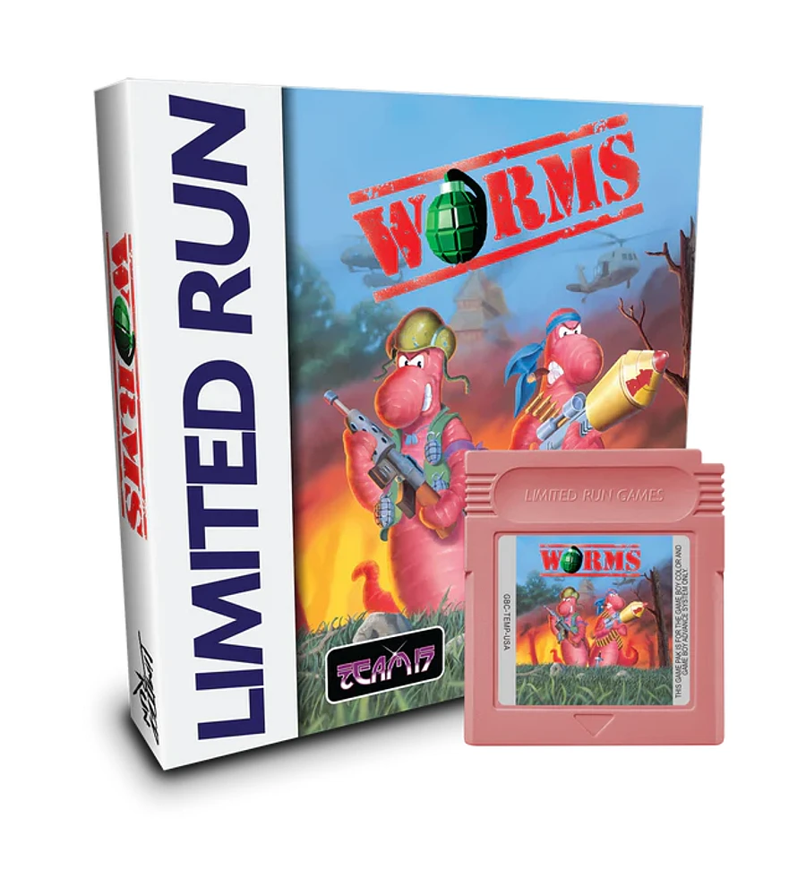 Worms (Limited Run Games) Pink Cart - Game Boy