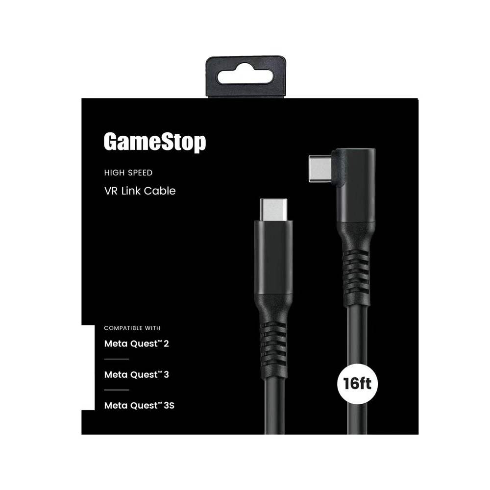 GameStop Virtual Reality 16-ft Fiber Optic Link Cable for Meta Quest 2, 3