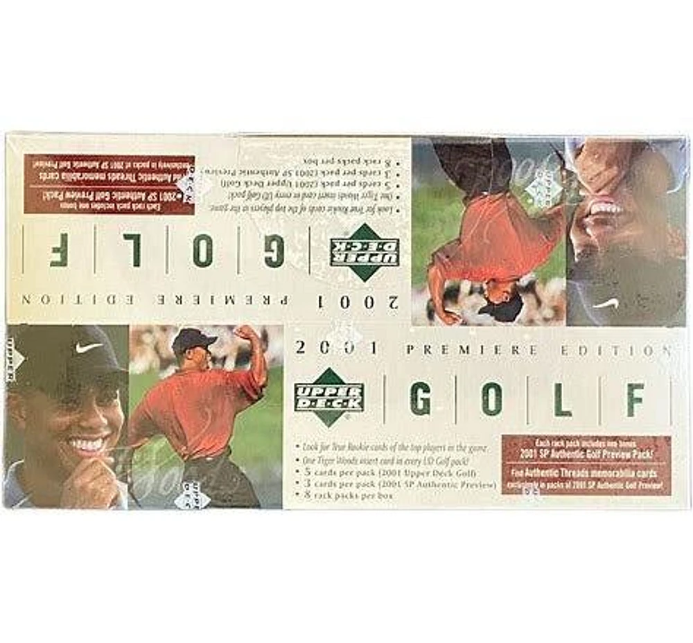 2001 Upper Deck Golf Rack Pack Box