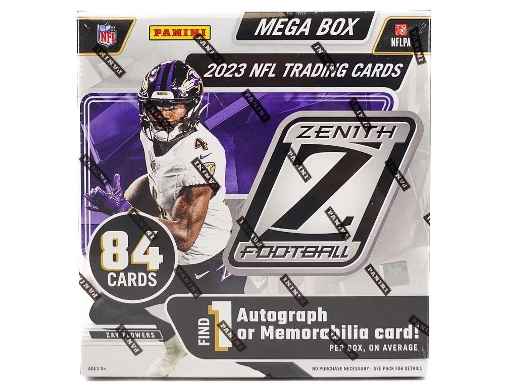 2023 Panini Zenith Football Trading Cards Mega Box