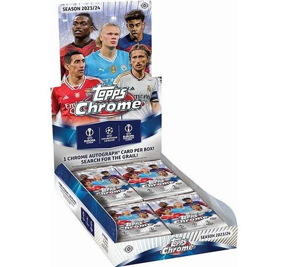 2023-24 Topps UEFA Club Competitions Chrome Soccer Hobby Box
