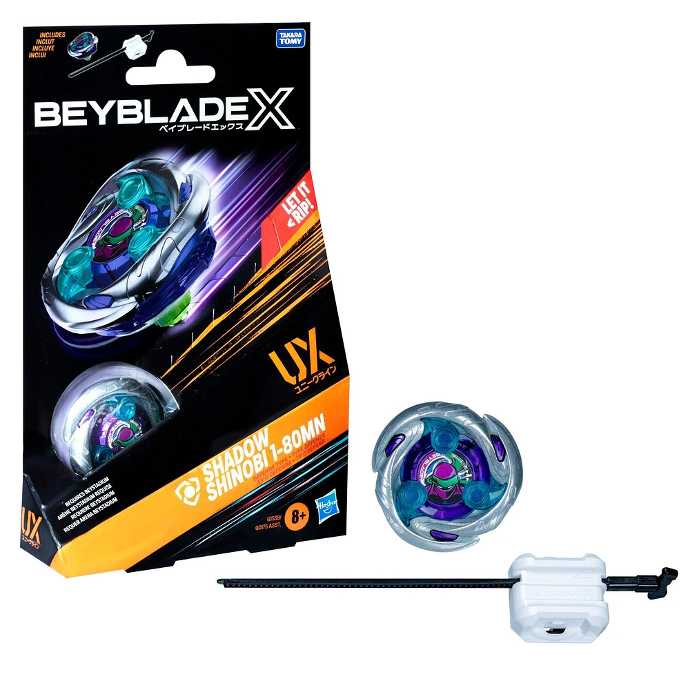 Hasbro Beyblade X Shadow Shinobi 1-80MN UX Starter Pack Set