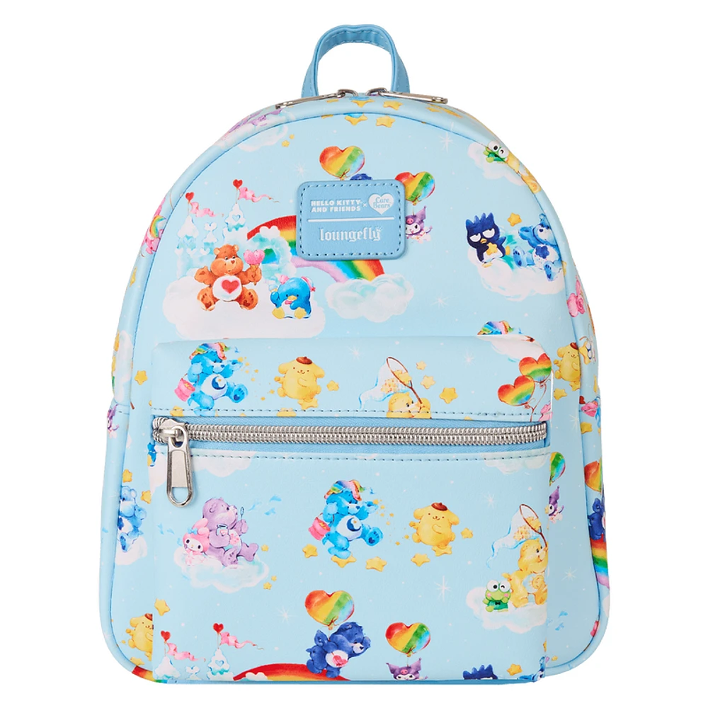 Loungefly Sanrio Hello Kitty and Friends x Care Bears Print Mini Backpack