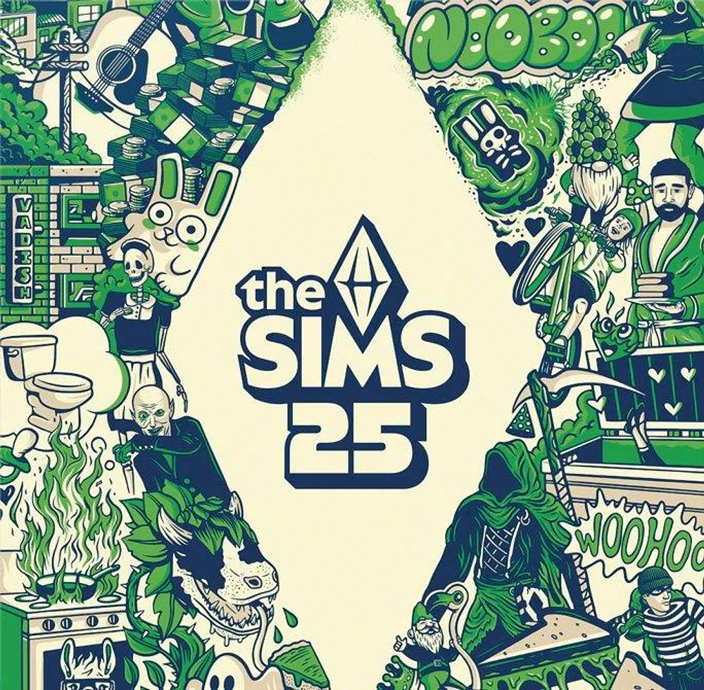 The Sims 25th Soundtrack Metallic 2 Vinyl LP