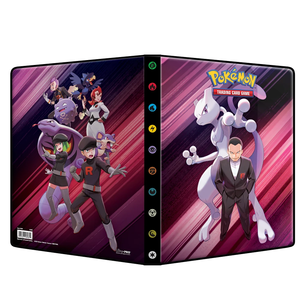 Ultra Pro Pokemon Trading Card Game Destined Rivals Giovanni and Team Rocket 9-Pocket Portfolio