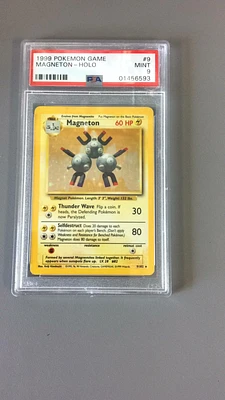1999 Pokemon Game 9 Magneton-holo PSA 9