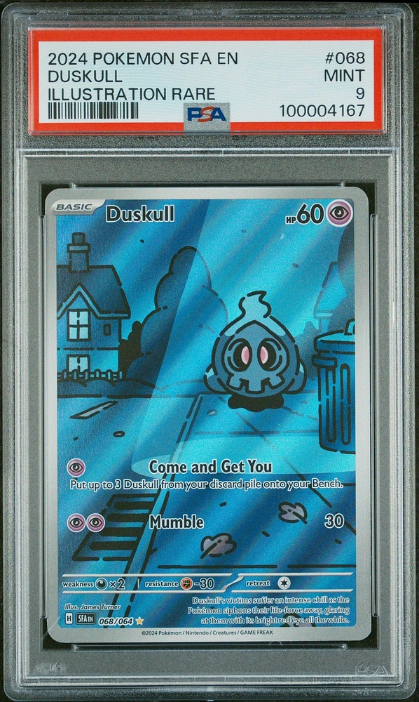 2024 Pokemon Sfa En-shrouded Fable 068 Duskull Illustration Rare PSA