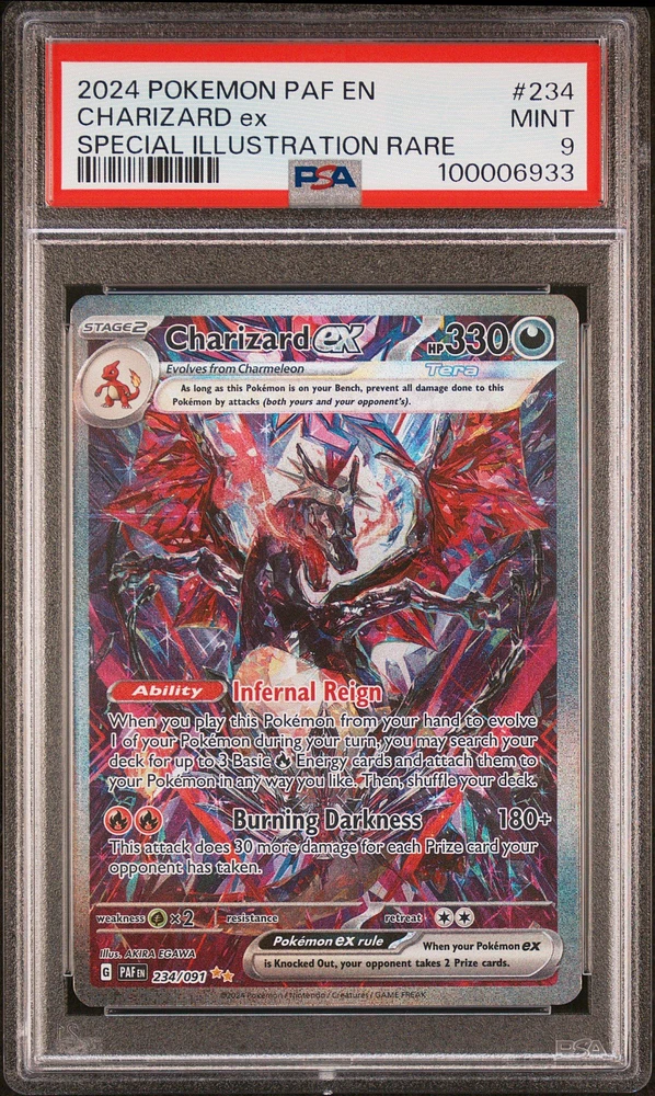 2024 Pokemon Paf En-paldean Fates 234 Charizard Ex Special Illustration Rare PSA