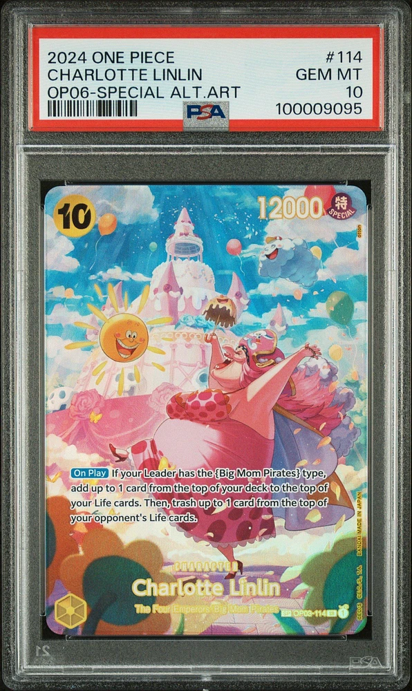 2024 One Piece Op06-wings Of The Captain 114 Charlotte Linlin Special Alternate Art PSA 10