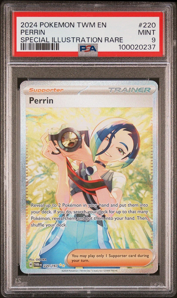 2024 Pokemon Twm En-twilight Masquerade 220 Perrin Special Illustration Rare PSA