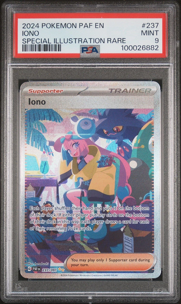 2024 Pokemon Paf En-paldean Fates 237 Iono Special Illustration Rare PSA