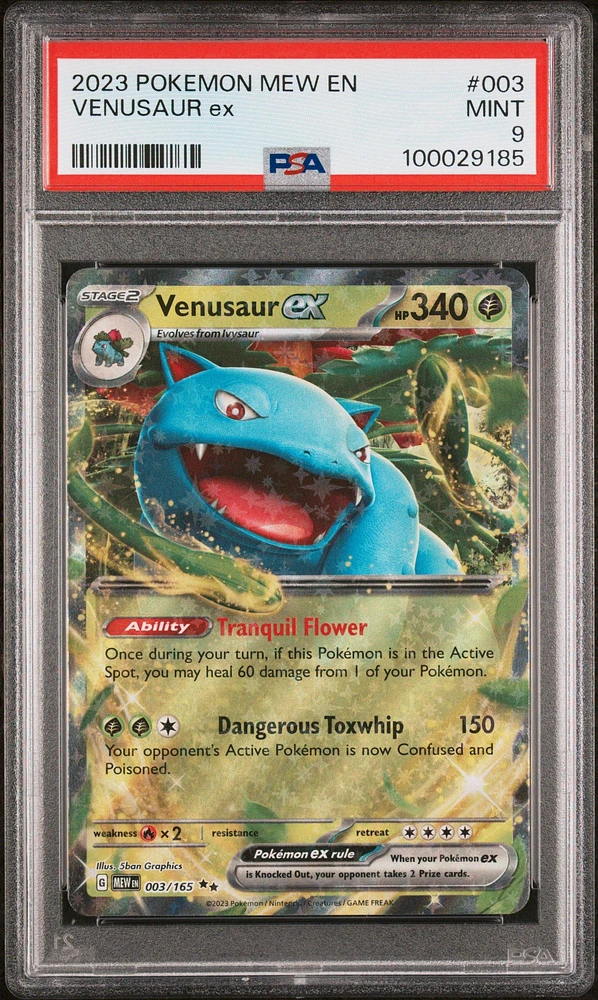 2023 Pokemon Mew En-151 Venusaur Ex PSA