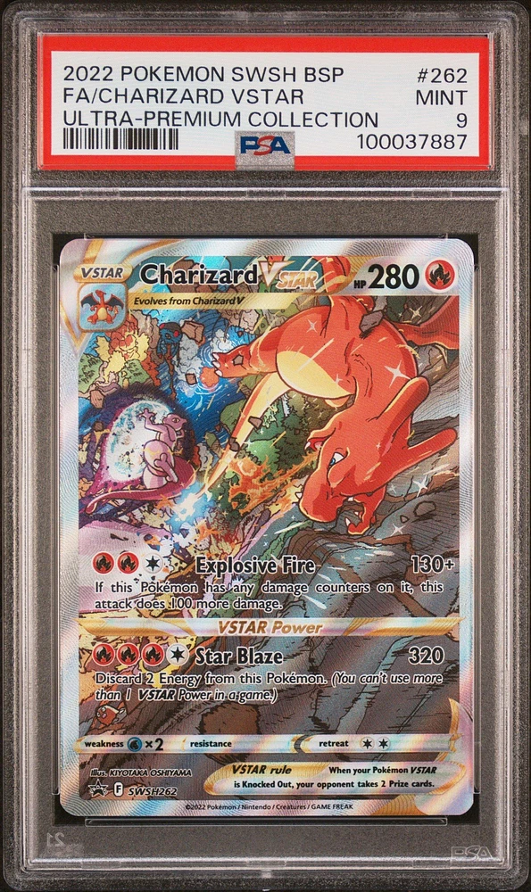 2022 Pokemon Swsh Black Star Promo 262 Full Art/charizard Vstar Sword & Shield Ultra-premium Collection-charizard PSA