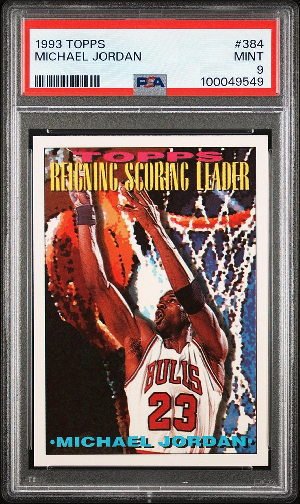 1993 Topps 384 Michael Jordan PSA 9