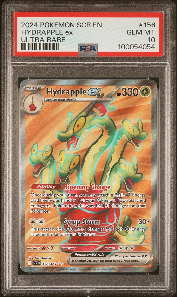 2024 Pokemon Scr En-stellar Crown 156 Hydrapple Ex Ultra Rare PSA