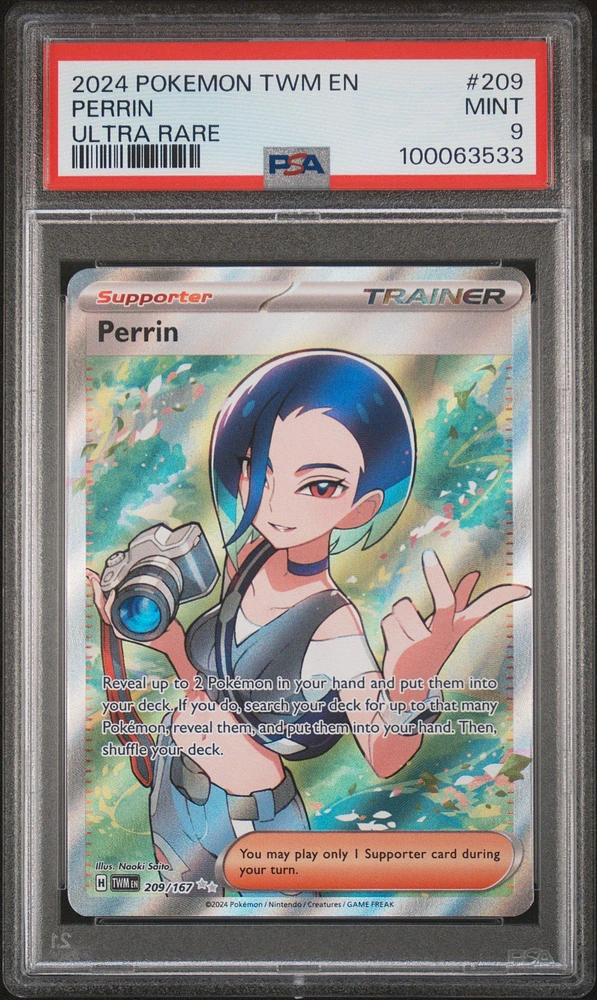 2024 Pokemon Twm En-twilight Masquerade 209 Perrin Ultra Rare PSA