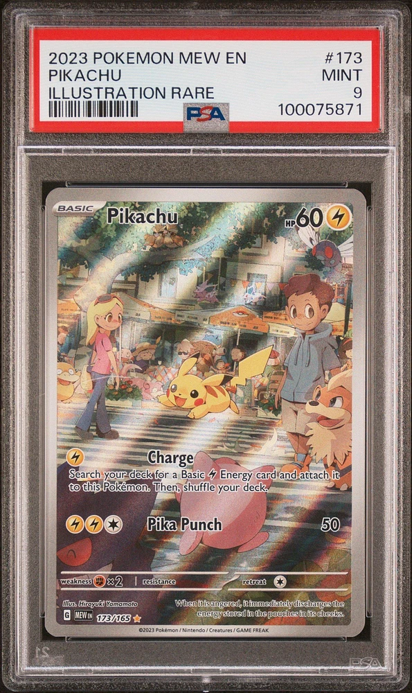 2023 Pokemon Mew En-151 173 Pikachu Illustration Rare PSA