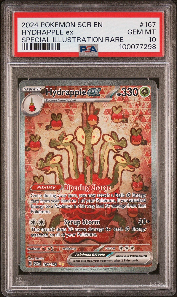 2024 Pokemon Scr En-stellar Crown 167 Hydrapple Ex Special Illustration Rare PSA